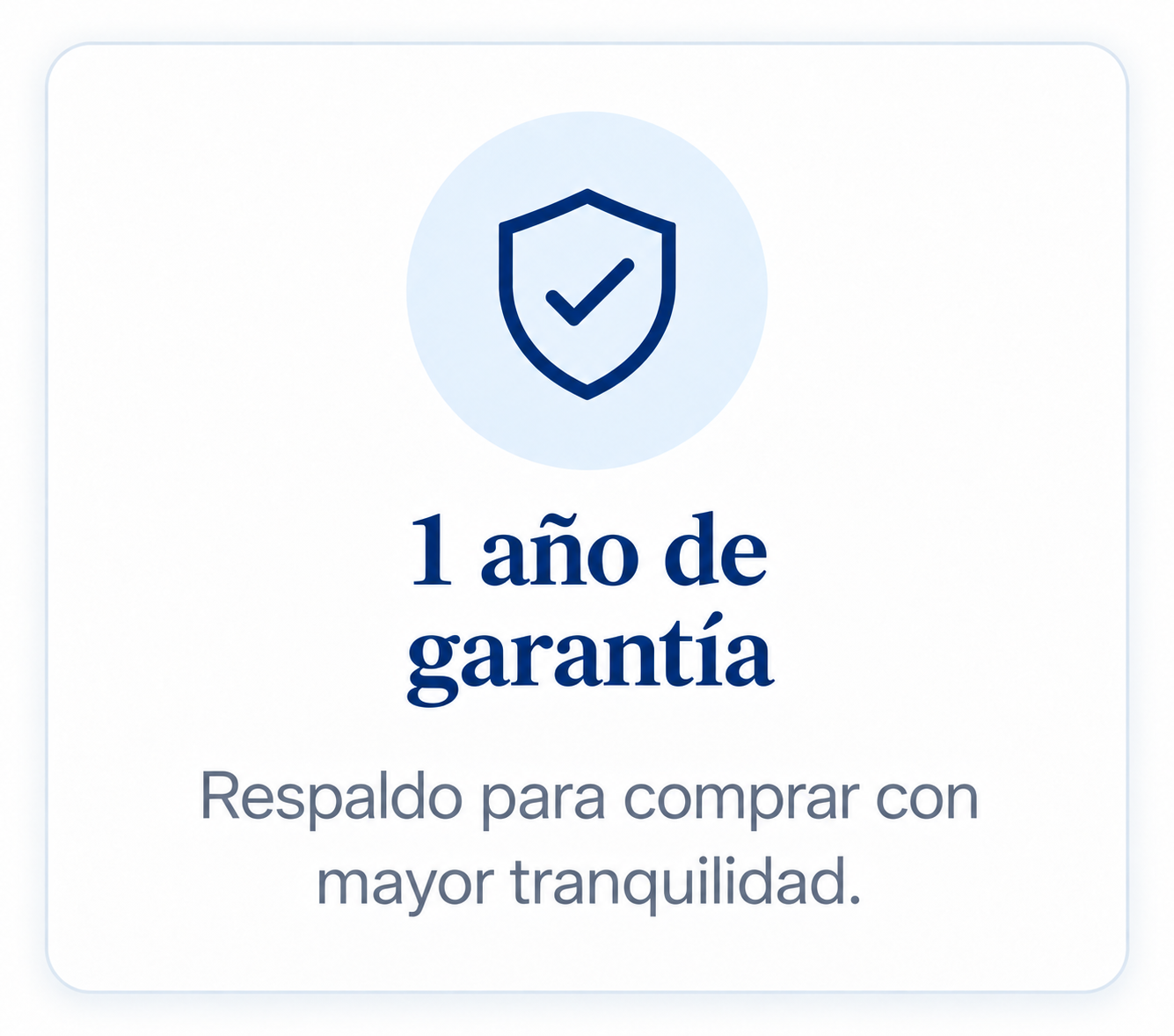 1 a�o de garant�a