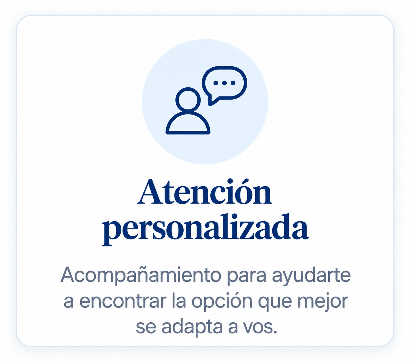 Atenci�n personalizada